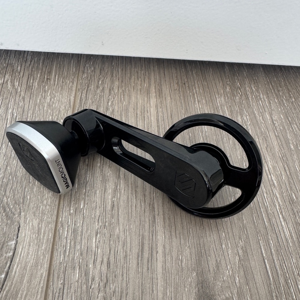 Black and Silver Phone Holder